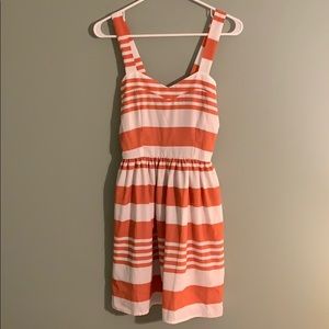 Francesca's dress Coral and white striped size XS